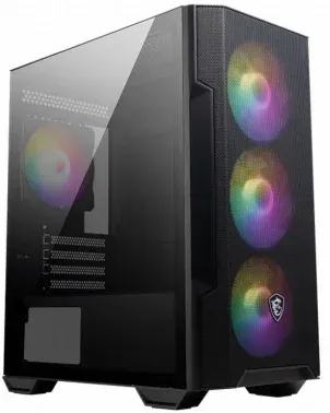 Корпус MSI MAG FORGE M100R черный без БП mATX 2x120mm 2xUSB2.0 1xUSB3.0 audio bott PSU - фото 6