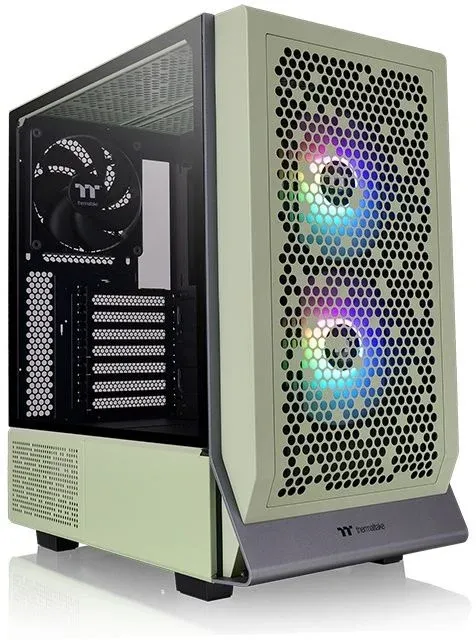 Корпус Thermaltake Ceres 300 TG ARGB Matcha зеленый без БП ATX 7x140mm 5x180mm 2xUSB3.0 audio bott PSU - фото 4