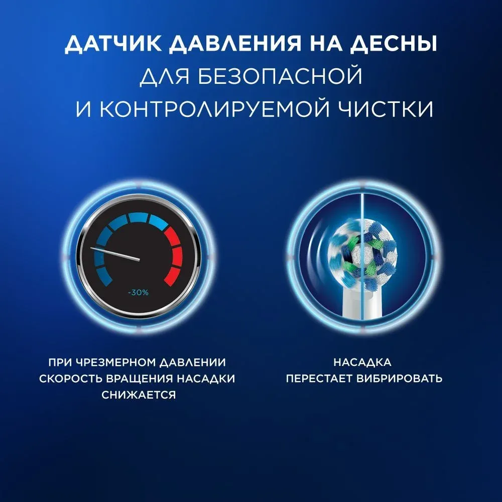 Зубная щетка электрическая Oral-B Cross Action Pro D305.513.3 бирюзовый - фото 3