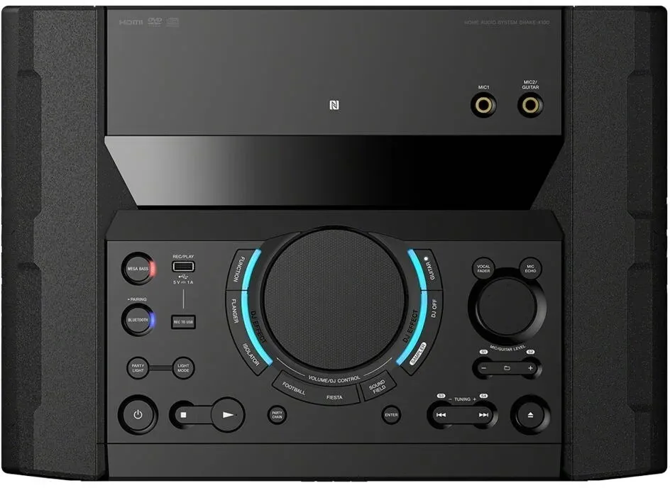Минисистема Sony Shake-X10 черный 1200Вт CD CDRW DVD DVDRW FM USB BT - фото 3
