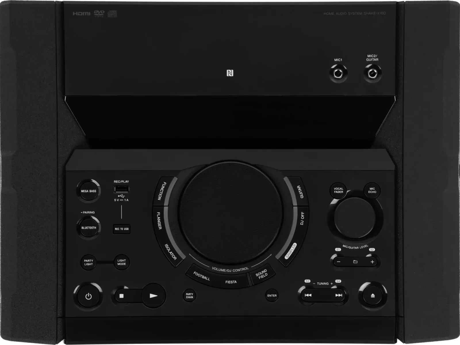 Минисистема Sony Shake-X10 черный 1200Вт CD CDRW DVD DVDRW FM USB BT - фото 5