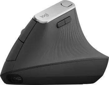Мышь Logitech MX Vertical черный/серебристый оптическая 4000dpi беспров. BT/Radio USB 4but 910-005449 - фото 6