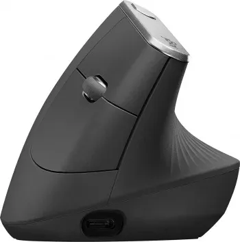 Мышь Logitech MX Vertical черный/серебристый оптическая 4000dpi беспров. BT/Radio USB 4but 910-005449 - фото 7