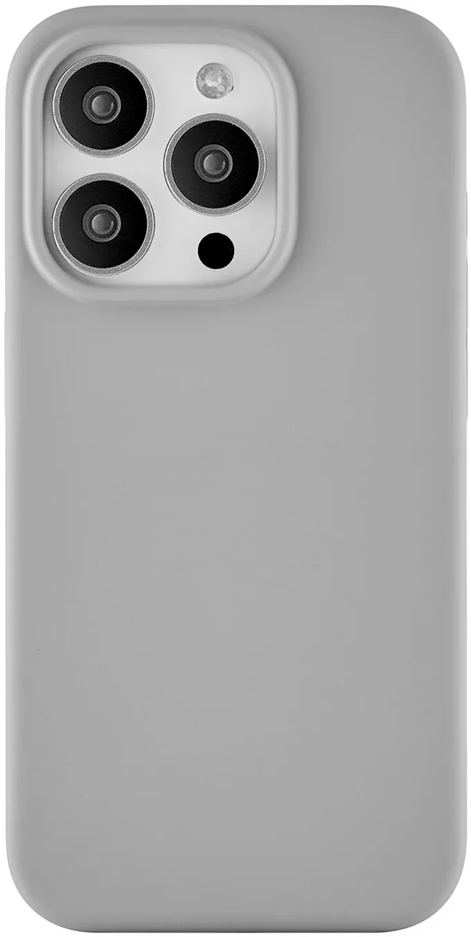 Чехол клип-кейс uBear для Apple iPhone 15 Pro Touch Mag Case with MagSafe серый CS265MG61PTH-I23M - фото 2