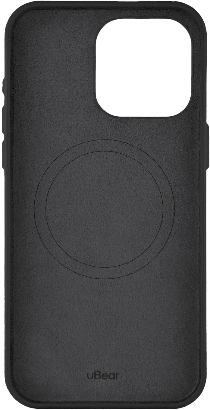 Чехол клип-кейс uBear для Apple iPhone 15 Pro Max Capital Case with MagSafe черный CS307BL67PCP-I23M - фото 3