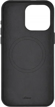 Чехол клип-кейс uBear для Apple iPhone 15 Pro Max Capital Case with MagSafe черный CS307BL67PCP-I23M - фото 8