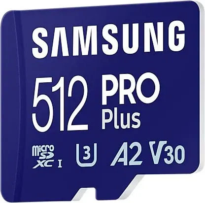 Флеш карта microSDXC 512GB Samsung MB-MD512SA Pro PLUS V30 + adapter - фото 3