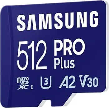 Флеш карта microSDXC 512GB Samsung MB-MD512SA Pro PLUS V30 + adapter - фото 7