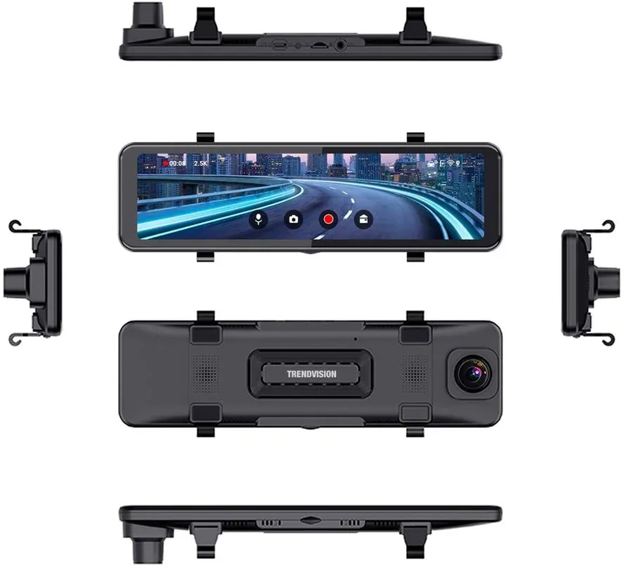 Видеорегистратор TrendVision CarPlay Mirror черный 2Mpix 2160x3840 2160p 150гр. MSTAR 8826 - фото 7