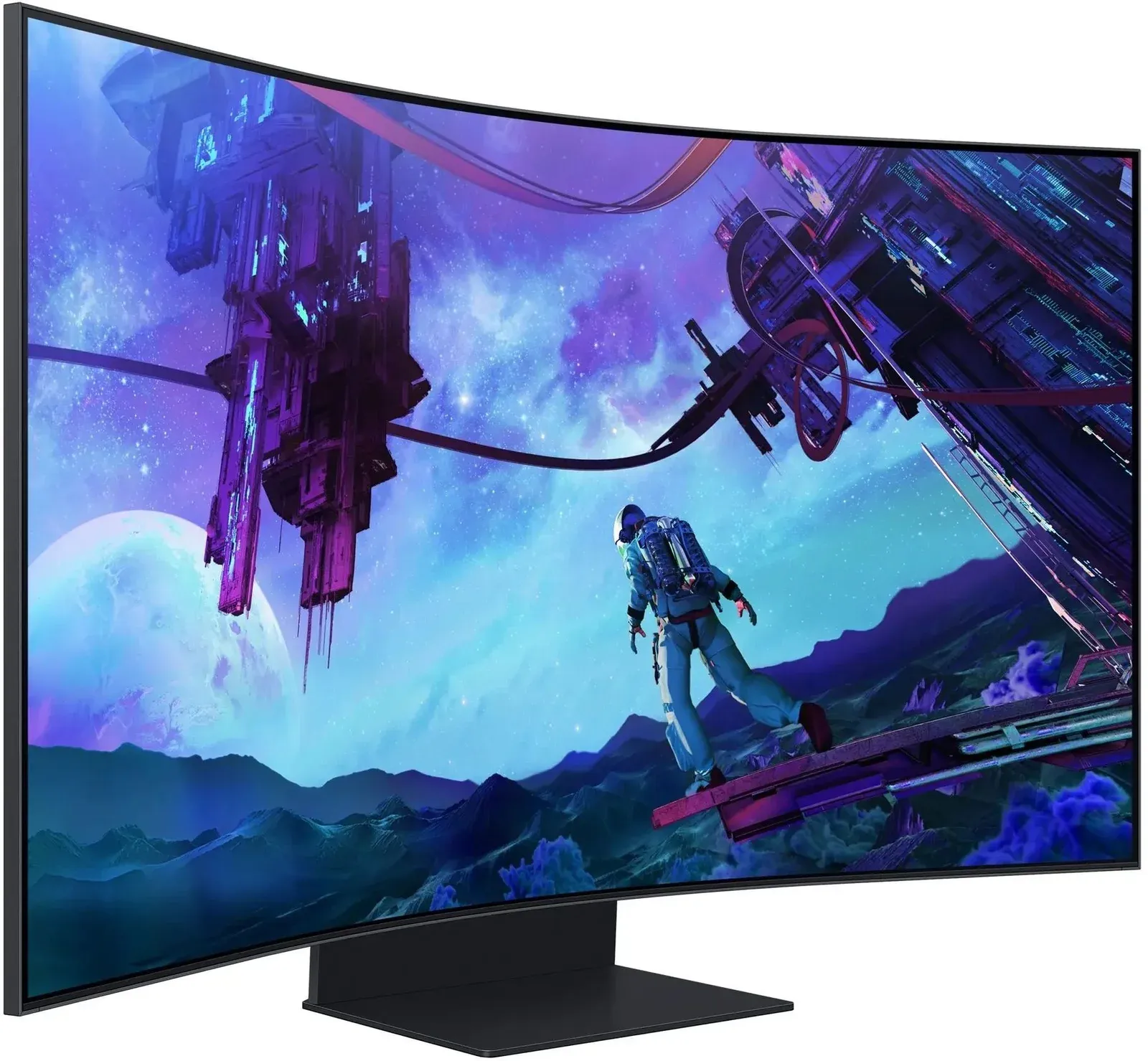 Монитор Samsung 55 Odyssey Ark S55CG97WNI черный VA LED 16:9 HDMI M/M матовая HAS 600cd 178гр/178гр 3840x2160 165Hz FreeSync Premium Pro DP 4K USB 41.5кг - фото 4