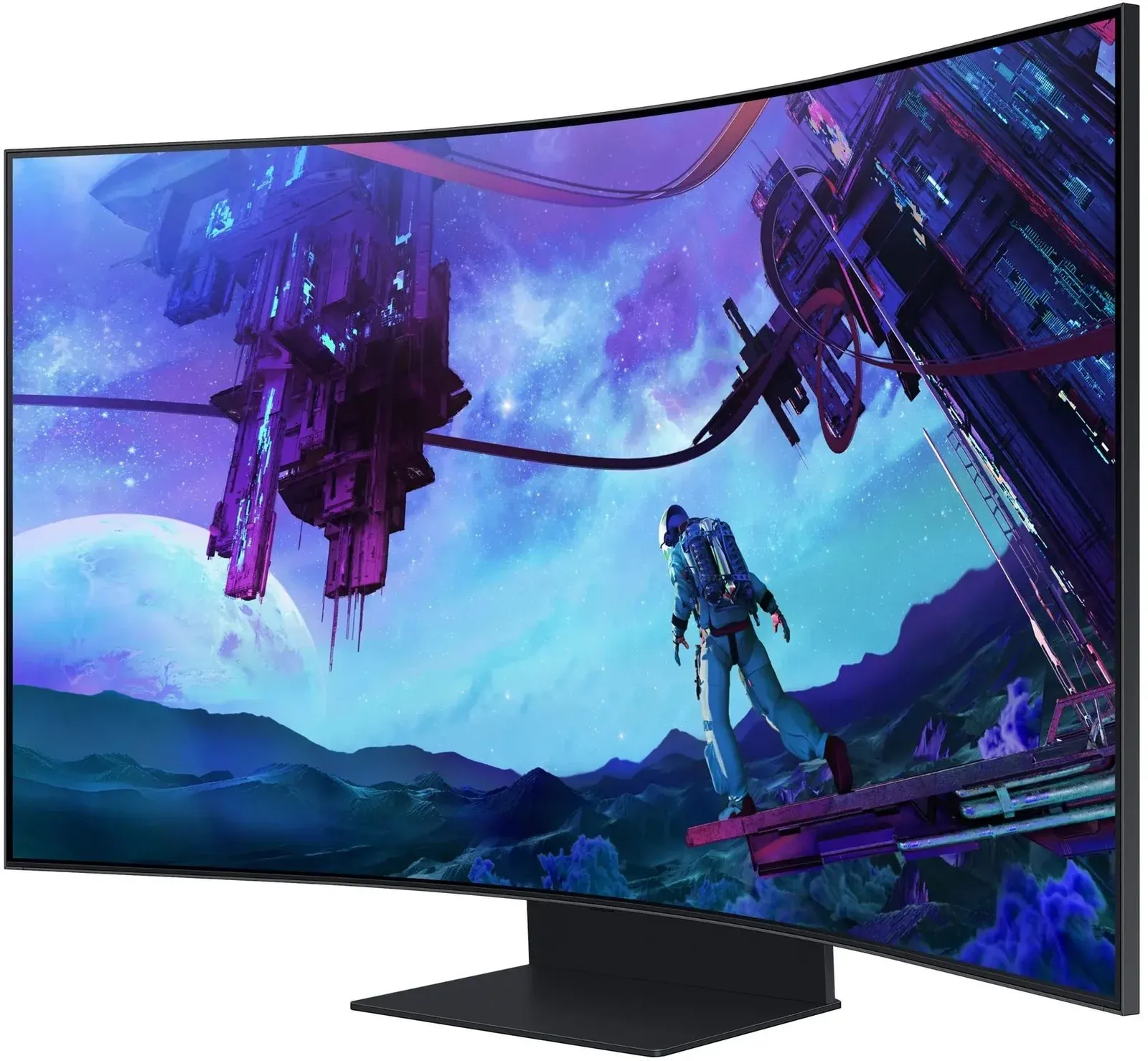 Монитор Samsung 55 Odyssey Ark S55CG97WNI черный VA LED 16:9 HDMI M/M матовая HAS 600cd 178гр/178гр 3840x2160 165Hz FreeSync Premium Pro DP 4K USB 41.5кг - фото 6