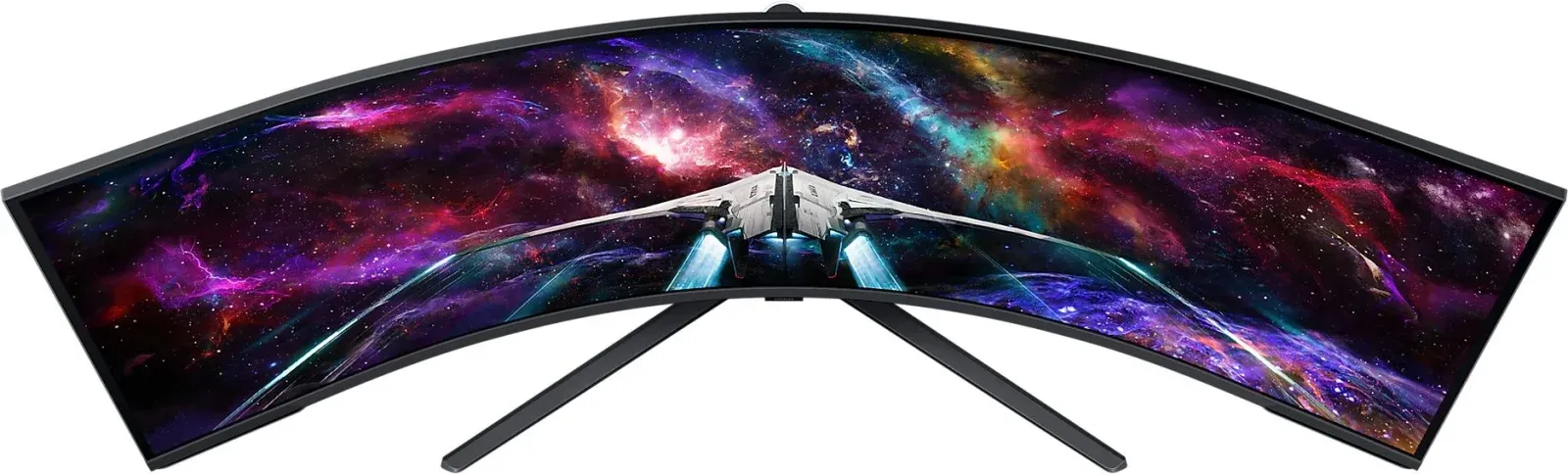 Монитор Samsung 57 Odyssey Neo G9 S57CG952NI черный VA LED 32:9 HDMI полуматовая HAS Piv 2500:1 420cd 178гр/178гр 7680x2160 240Hz FreeSync Premium Pro DP Dual UHD USB 19кг - фото 2