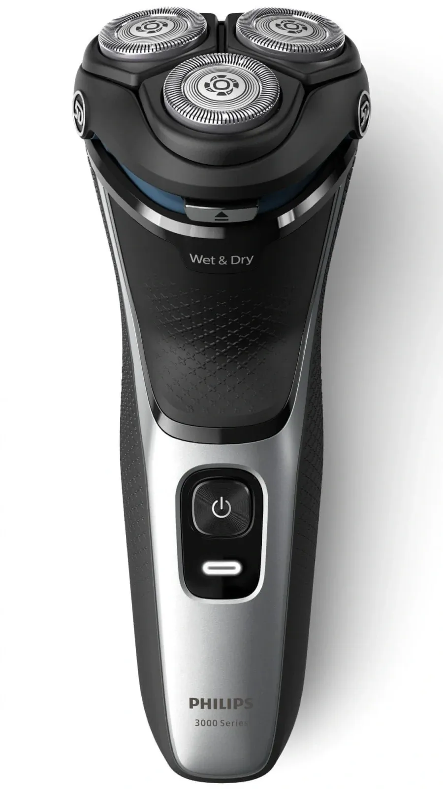 Бритва роторная Philips S3143/00 реж.эл.:3 питан.:аккум. черный/серебристый - фото 2