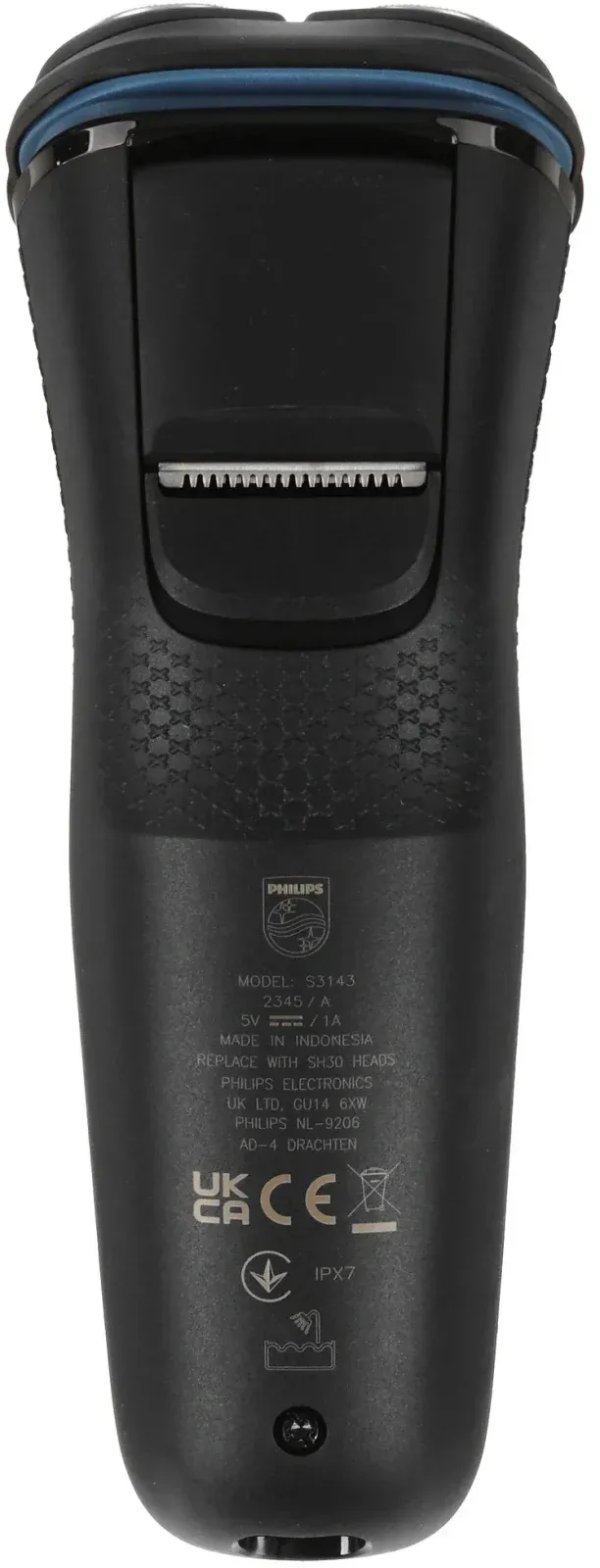 Бритва роторная Philips S3143/00 реж.эл.:3 питан.:аккум. черный/серебристый - фото 3