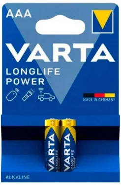 Батарея Varta Longlife power High Energy Alkaline LR03 AAA 2шт - фото 2