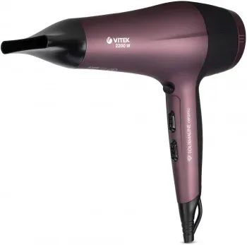 Фен Vitek VT-2535 2200Вт бордовый/черный 2535-VT-01 - фото 8