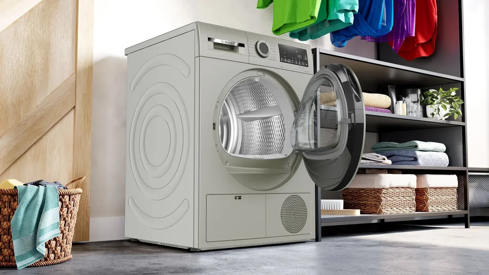 Сушильная машина Bosch Serie 4 WQG1420XME пан.англ. кл.энер.:A макс.загр.:9кг серебристый - фото 8
