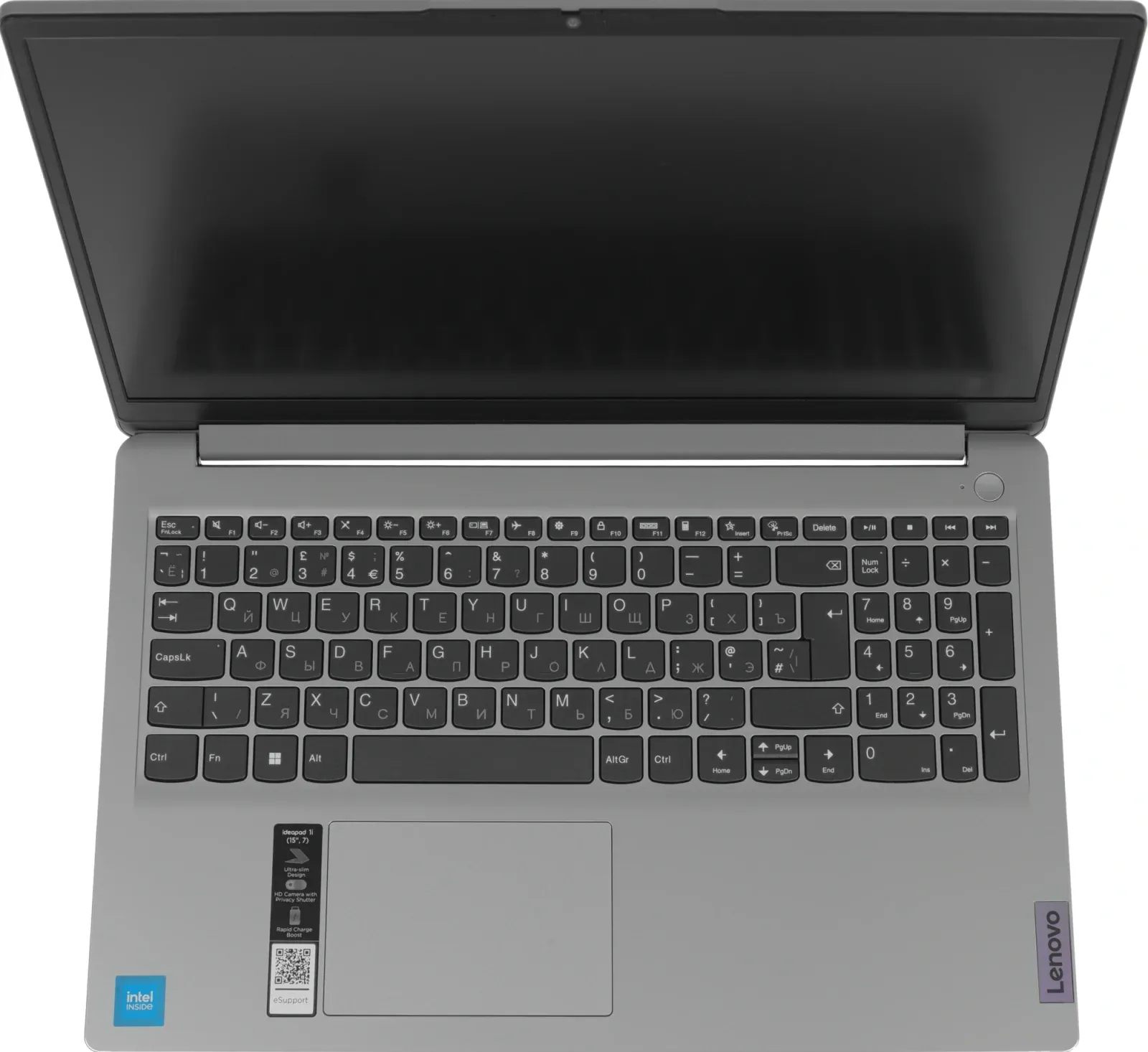 Ноутбук Lenovo IdeaPad 1 15IGL7 Celeron N4020 8Gb SSD256Gb Intel UHD Graphics 600 15.6 TN FHD 1920x1080 без ОС grey WiFi BT Cam 82V700EMUE - фото 2