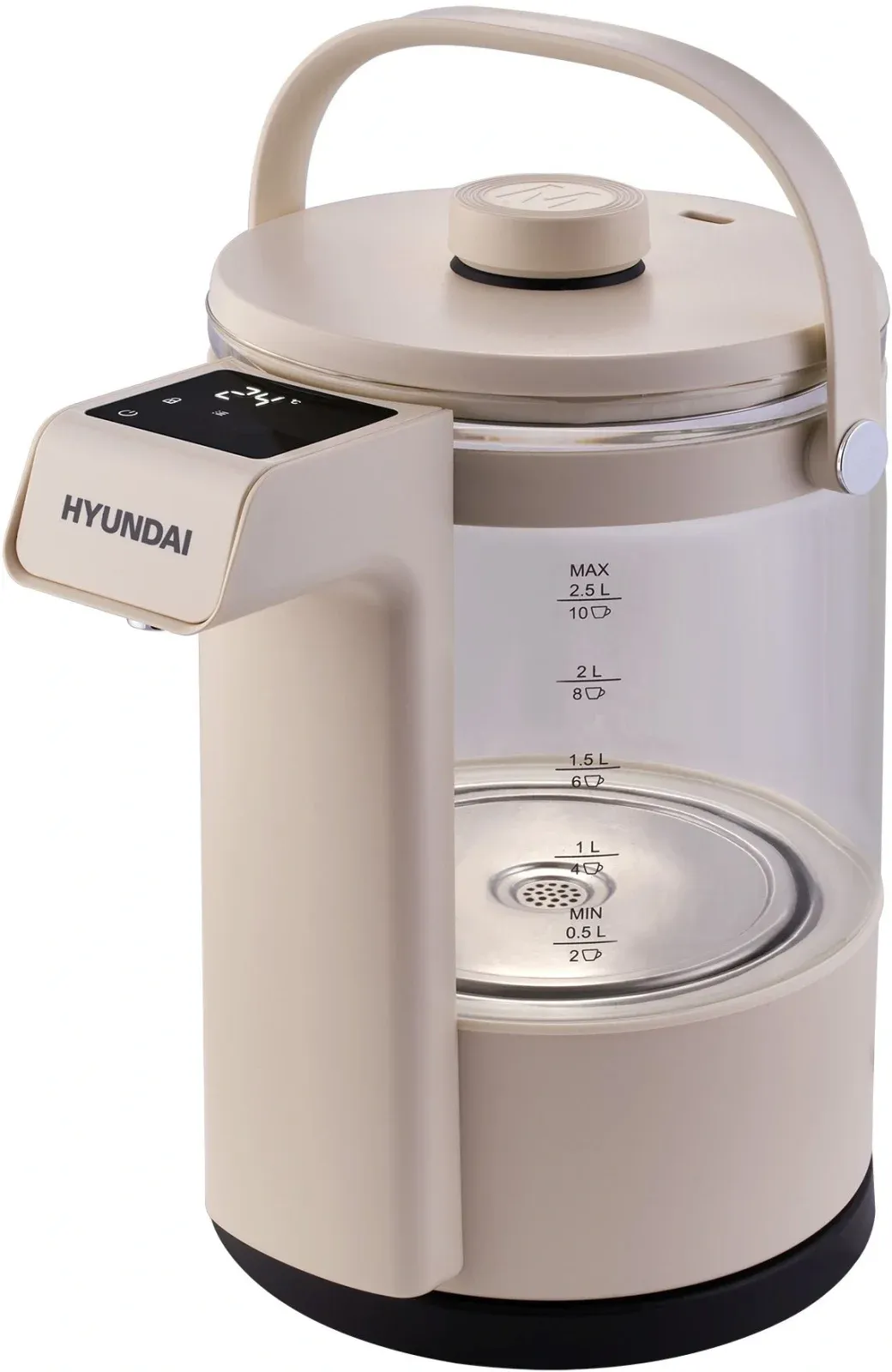 Чайники HYUNDAI HYK-G7700 кремовый - фото 1