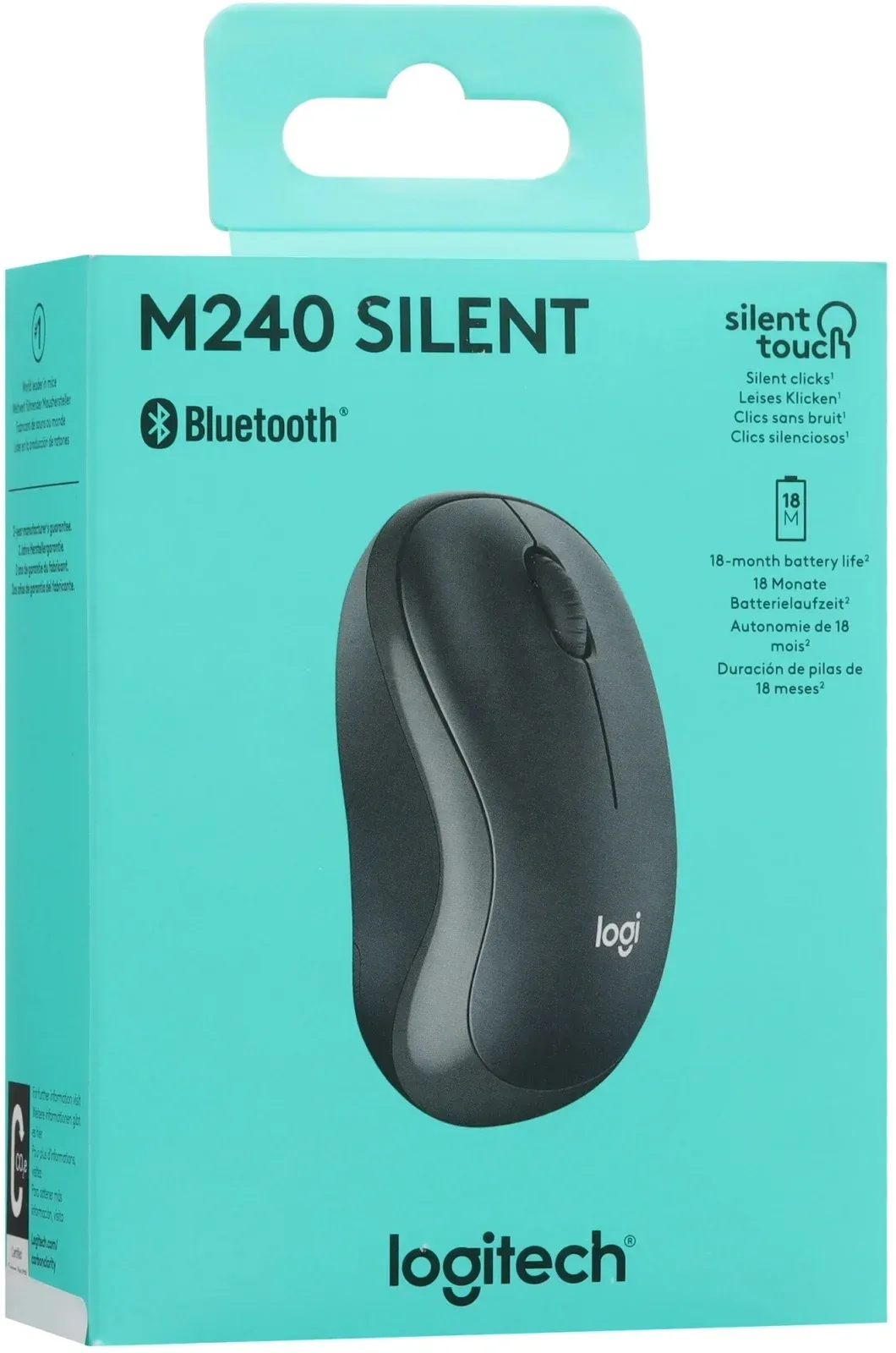 Мышь Logitech M240 Silent графитовый оптическая 4000dpi silent беспров. BT для ноутбука 2but 910-007119 - фото 8