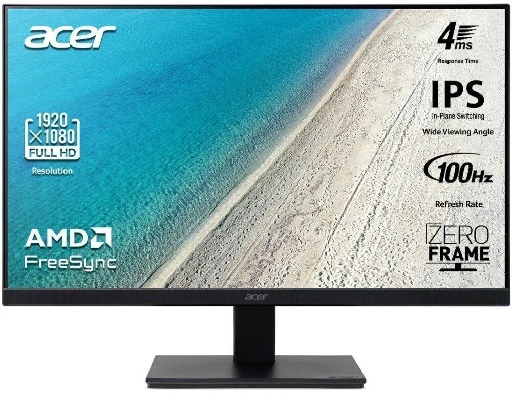 Монитор Acer 21.5 Vero V227QE3biv черный IPS LED 4ms 16:9 HDMI матовая 250cd 178гр/178гр 1920x1080 100Hz VGA FHD 2.85кг - фото 2