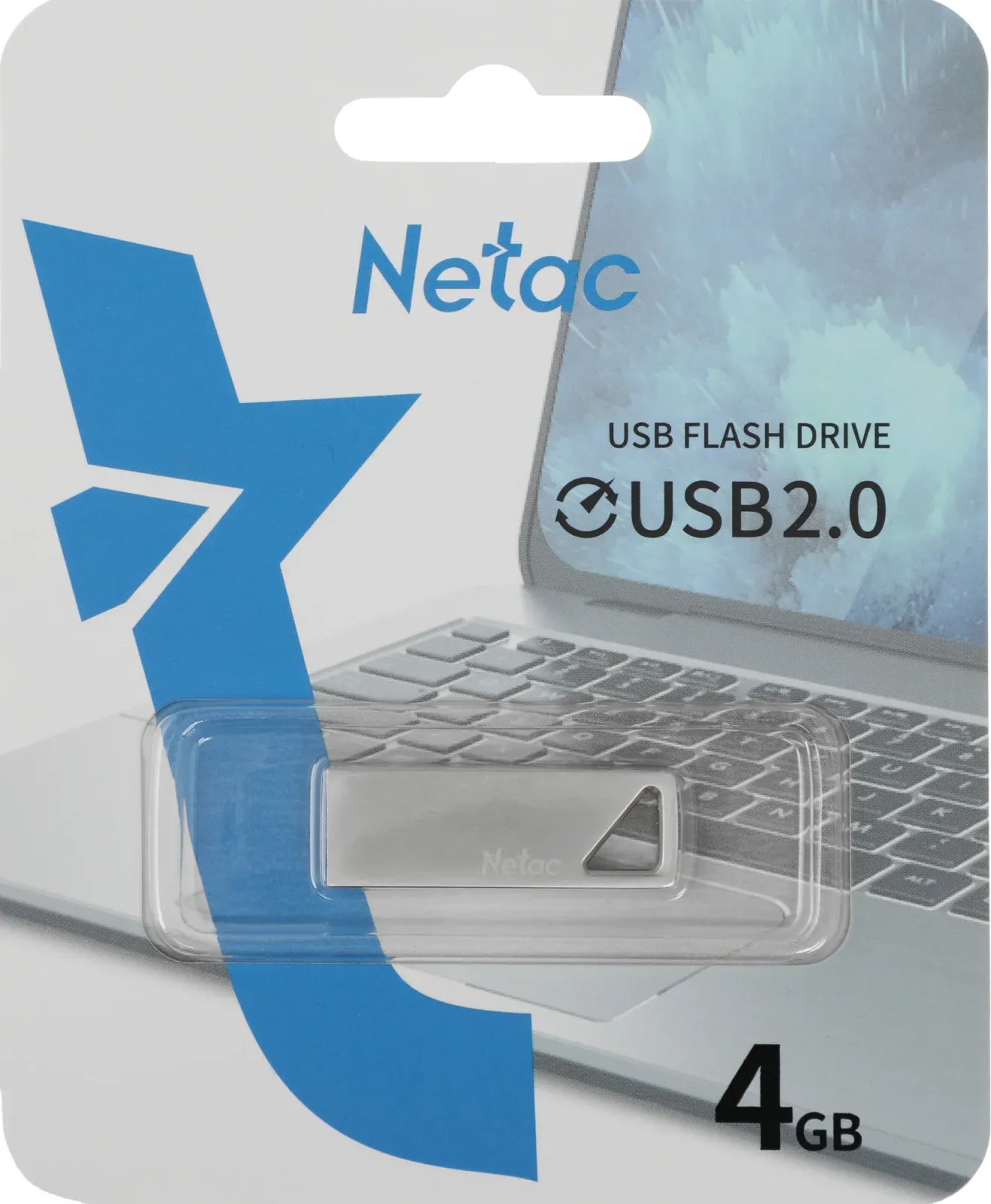 Флеш Диск Netac 4GB U326 NT03U326N-004G-20PN USB2.0 серебристый, 4 ГБ - фото 6