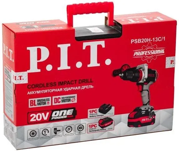 Дрель-шуруповерт P.I.T. PSB20H-13C/1 аккум. патрон:быстрозажимной кейс в комплекте - фото 8