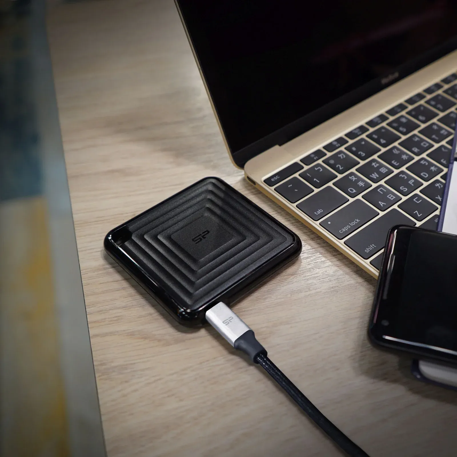 Накопитель SSD Silicon Power USB-C 2TB SP020TBPSDPC60CK PC60 1.8 черный - фото 5