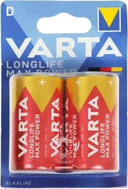 Батарея Varta LongLife Max Power Alkaline D LR20 2шт блистер - фото 3