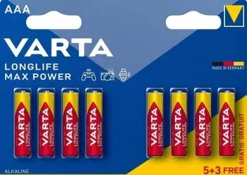 Батарейки Элементы питания VARTA Alkaline LR03 BL5+3 - фото 3
