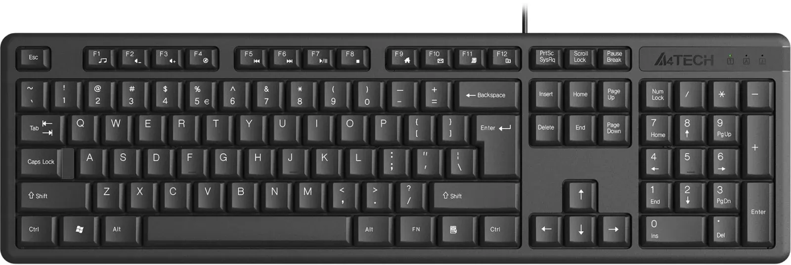 Клавиатуры A4TECH KR-3 черный - фото 1