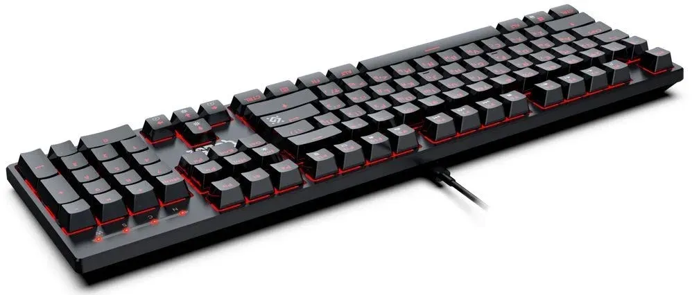 Клавиатура Defender Gk-596 механическая черный USB for gamer LED 45596 кабель 1.5м - фото 3