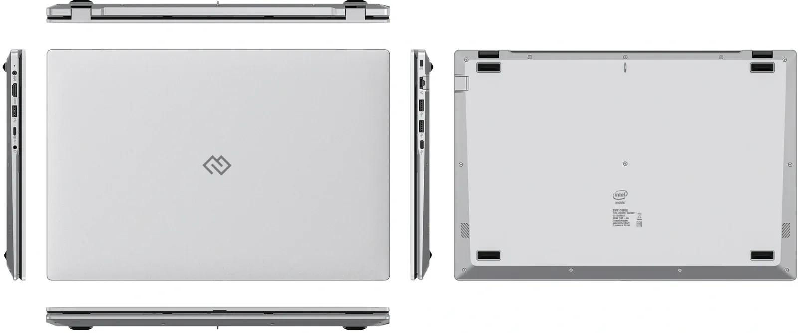 Ноутбук Digma EVE C5802 N-series N100 8Gb SSD256Gb Intel UHD Graphics 15.6 IPS FHD 1920x1080 Windows 11 Pro silver WiFi BT Cam 5900mAh DN15N1-8CXW01 - фото 3