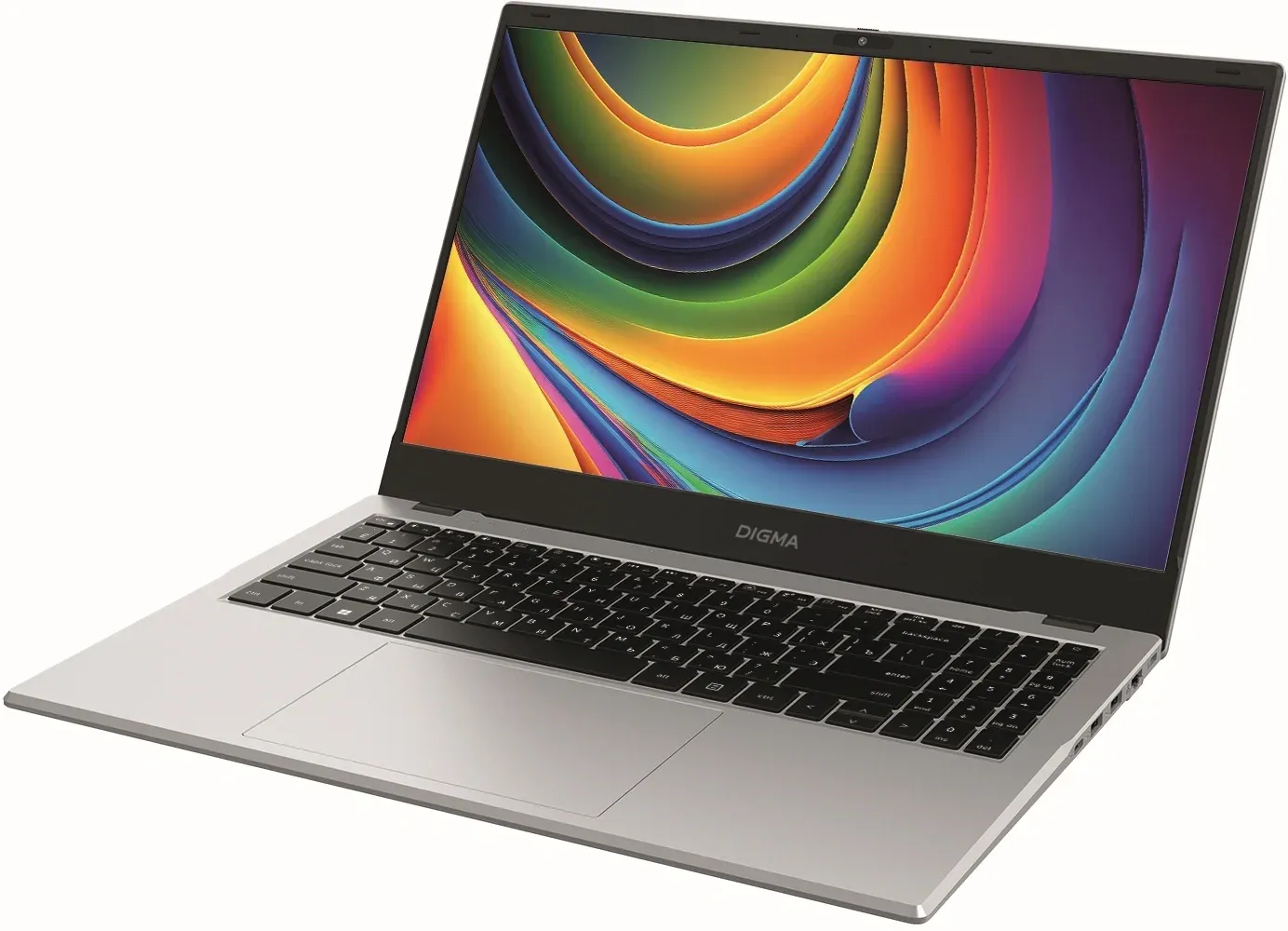 Ноутбук Digma EVE C5802 N-series N100 8Gb SSD256Gb Intel UHD Graphics 15.6 IPS FHD 1920x1080 Windows 11 Pro silver WiFi BT Cam 5900mAh DN15N1-8CXW01 - фото 6