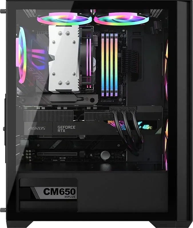 Корпус Formula Air Power G5 DUO черный без БП ATX 5x120mm 3x140mm 1xUSB3.0 audio bott PSU - фото 2