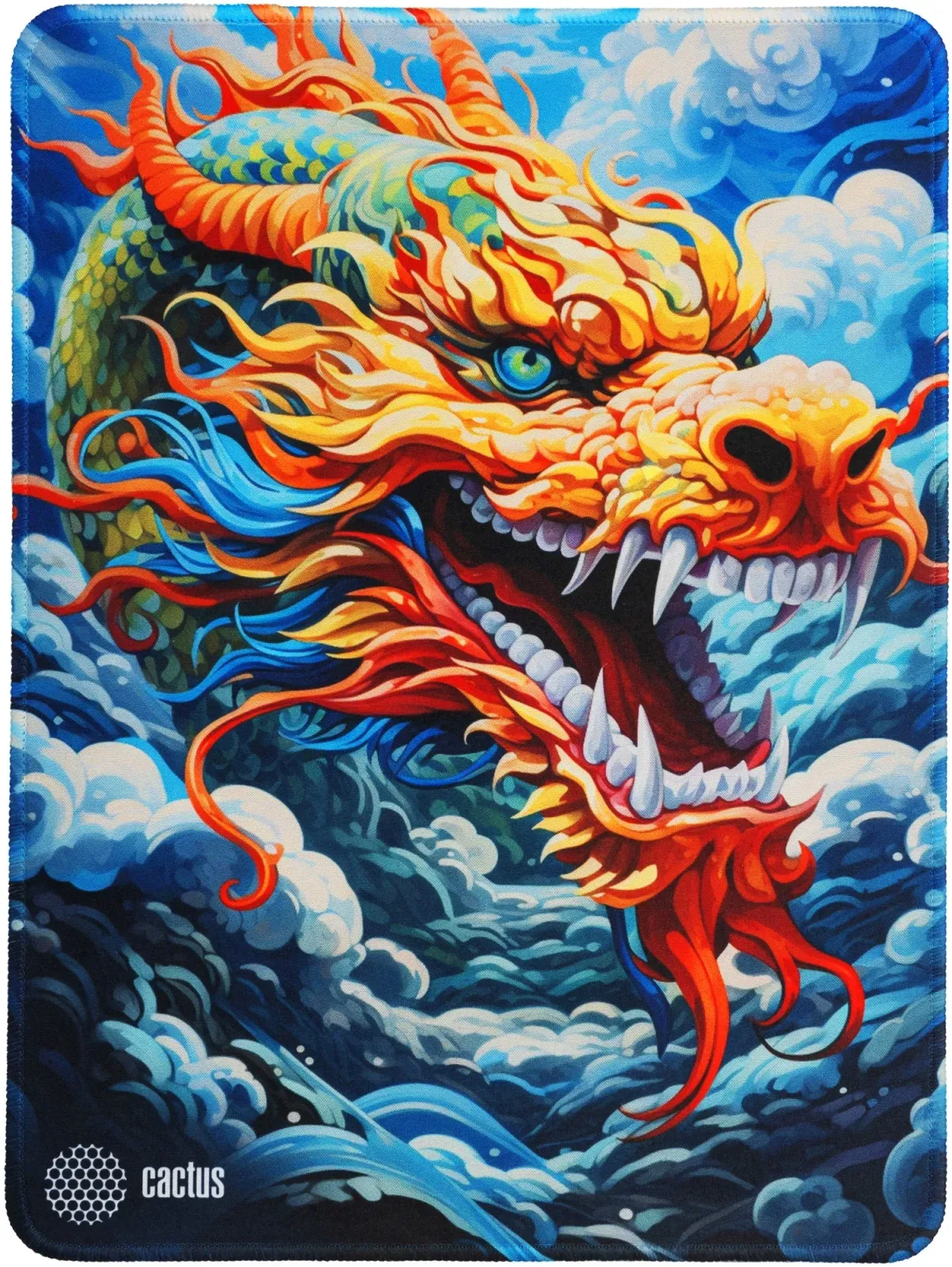Коврик для мыши Cactus Colorful Dragon рисунок 400x300x3мм CS-MP-PRO08XL - фото 1