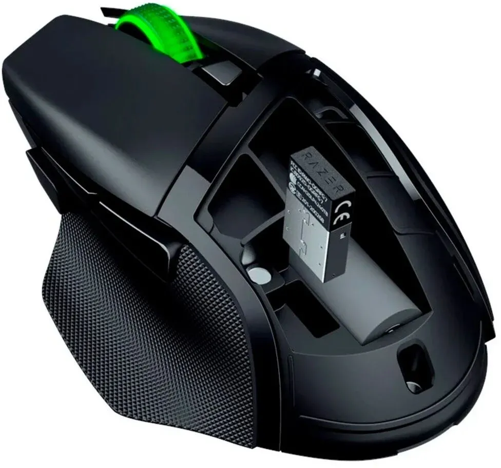 Мышь Razer Basilisk V3 X Hyperspeed черный оптическая 18000dpi беспров. USB 9but RZ01-04870100-R3G1 - фото 4