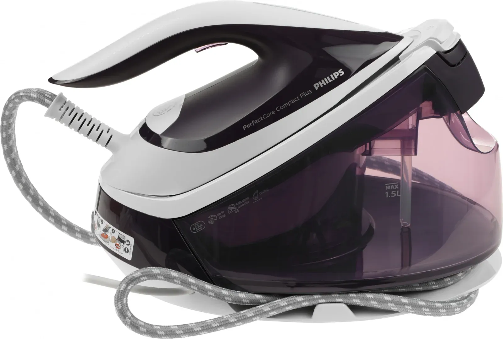 Парогенератор Philips GC7933/30 2400Вт фиолетовый/белый - фото 6