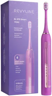 Зубная щетка электрическая Revyline RL 070 фиолетовый - фото 5