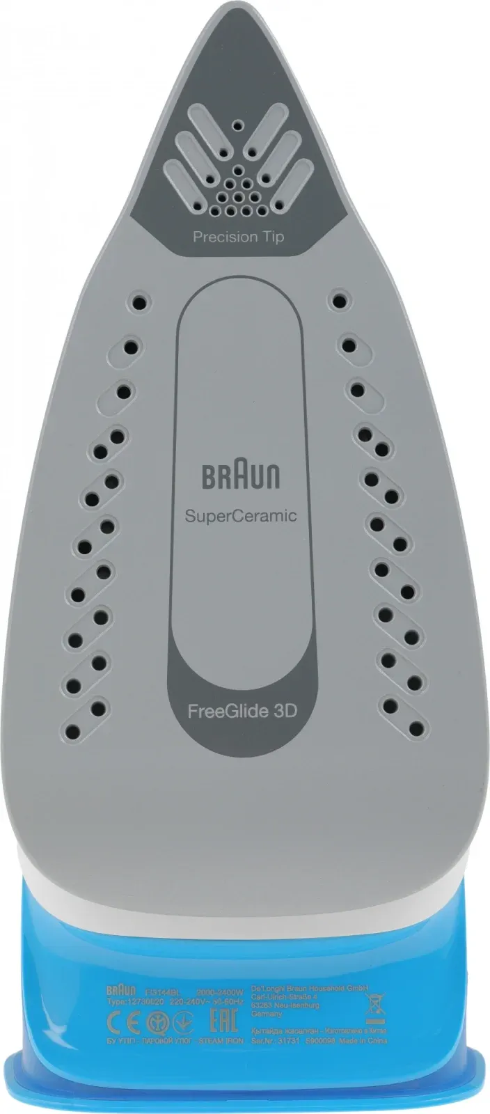 Утюг Braun FI3144BL 2400Вт голубой/белый - фото 8