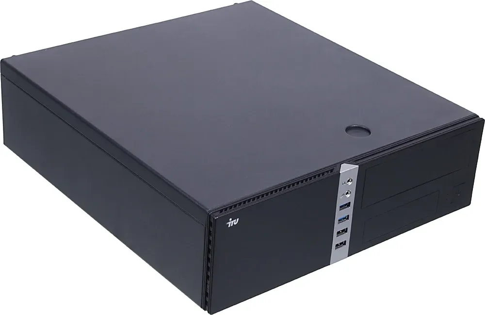 ПК IRU Office 310H6SF SFF i3 12100 3.3 8Gb SSD256Gb UHDG 730 FreeDOS GbitEth 300W черный RUS 1991582 - фото 2