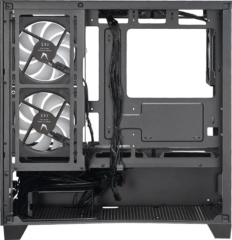 Корпус Formula Crystal Z1M черный без БП mATX 7x120mm 1xUSB2.0 1xUSB3.0 audio bott PSU - фото 2