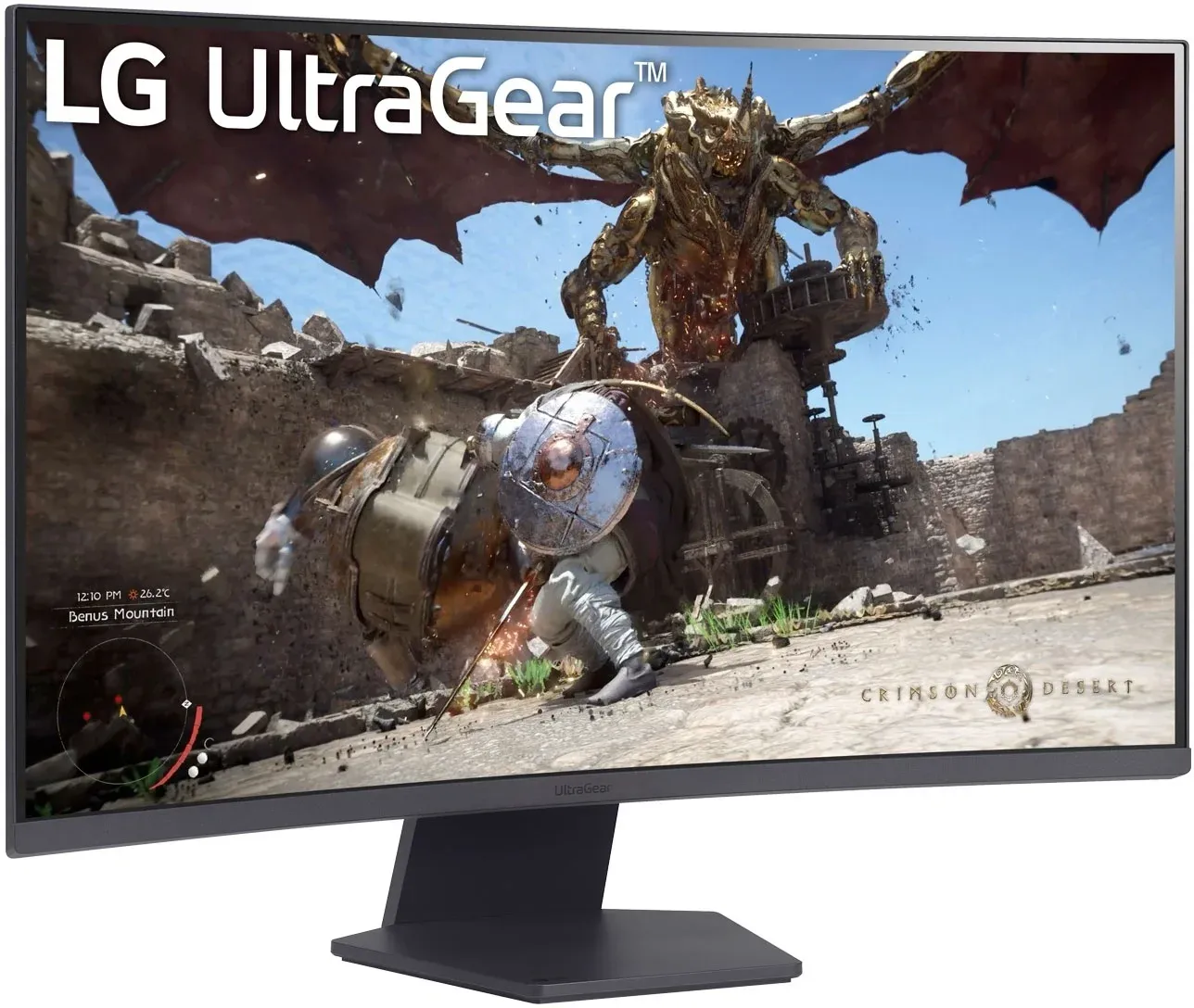Монитор LG 31.5 UltraGear 32GS60QC-B черный VA LED 16:9 HDMI матовая 3000:1 300cd 178гр/178гр 2560x1440 180Hz FreeSync DP WQ HD 2K 1440p 7.2кг - фото 3