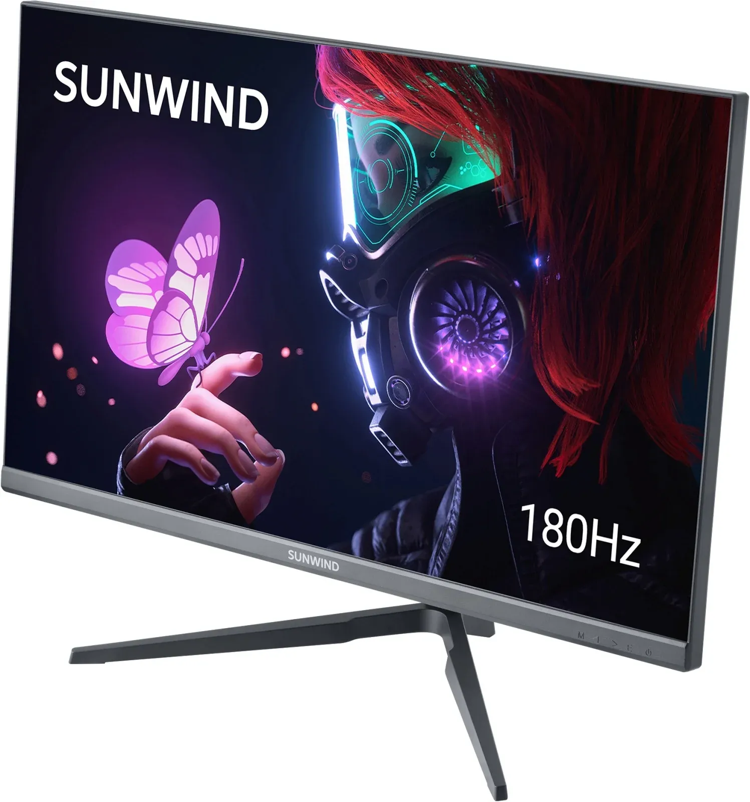 Монитор SunWind 24.5 SM-25FI401 черный IPS LED 3ms 16:9 HDMI матовая 250cd 178гр/178гр 1920x1080 180Hz G-Sync FreeSync DP FHD 3.3кг - фото 2