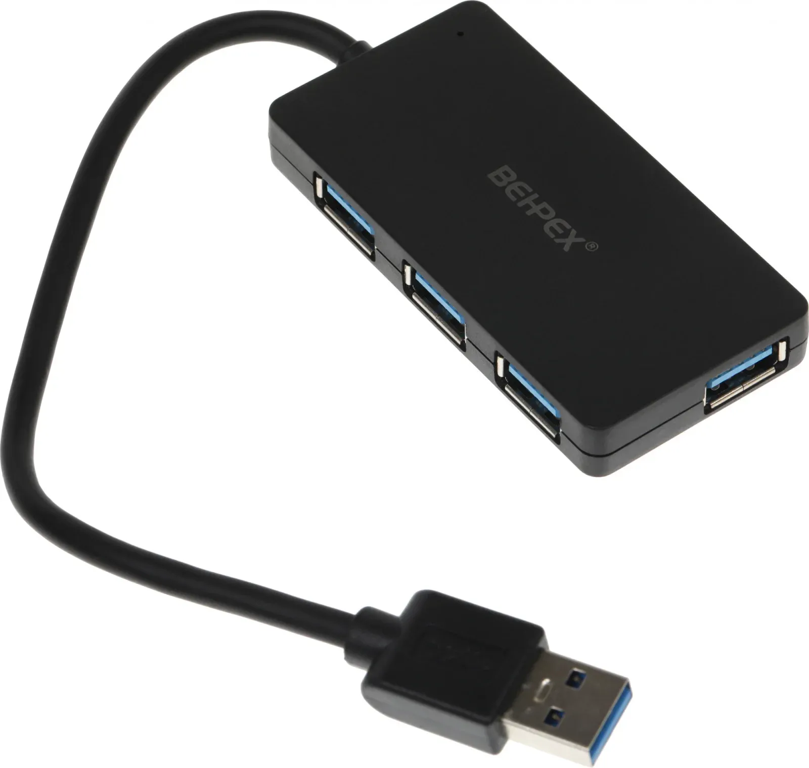 Разветвитель USB 3.0 BPH-3013 4порт. черный - фото 2