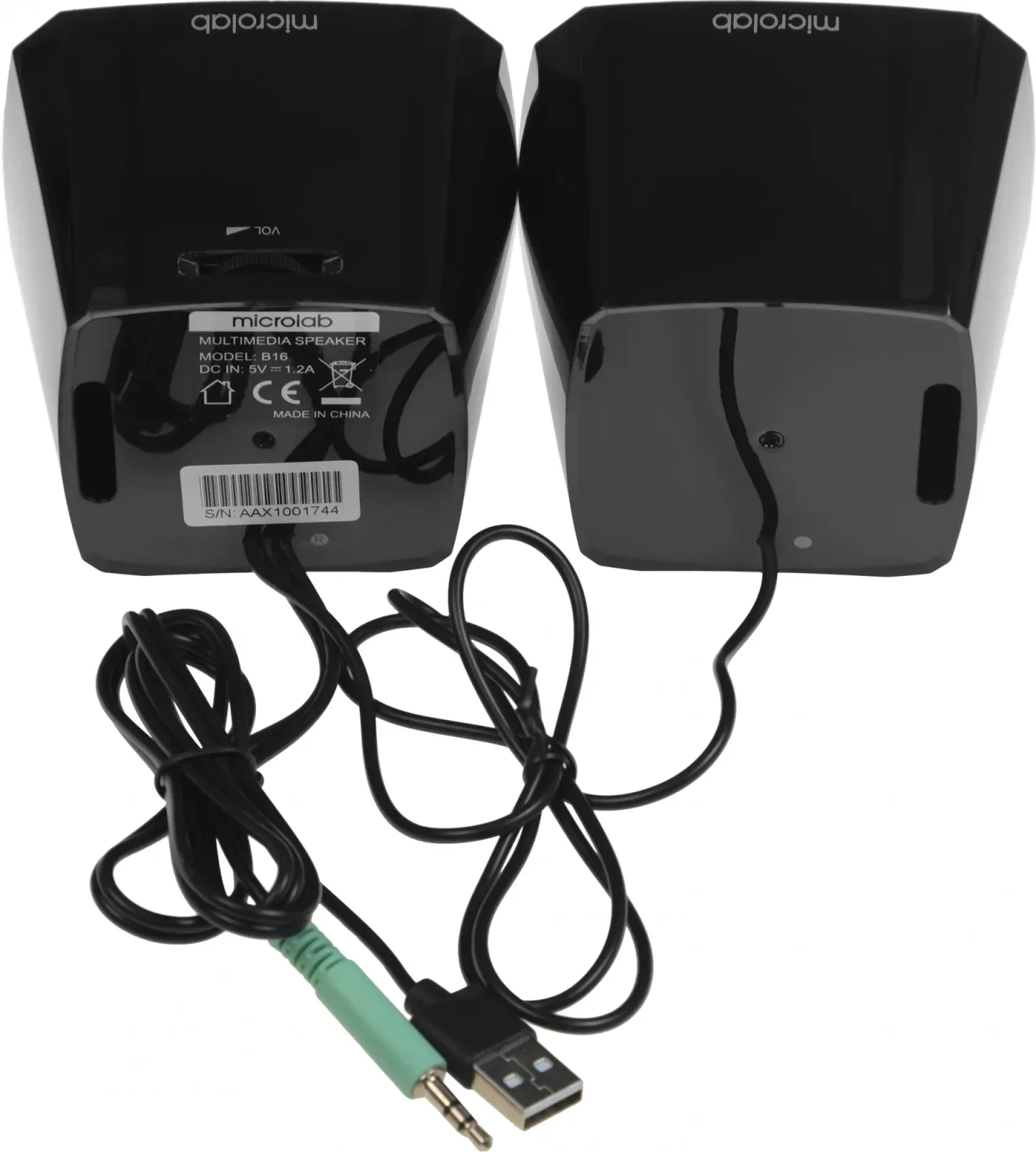 Активные 2.0 MICROLAB B16 черный - фото 2