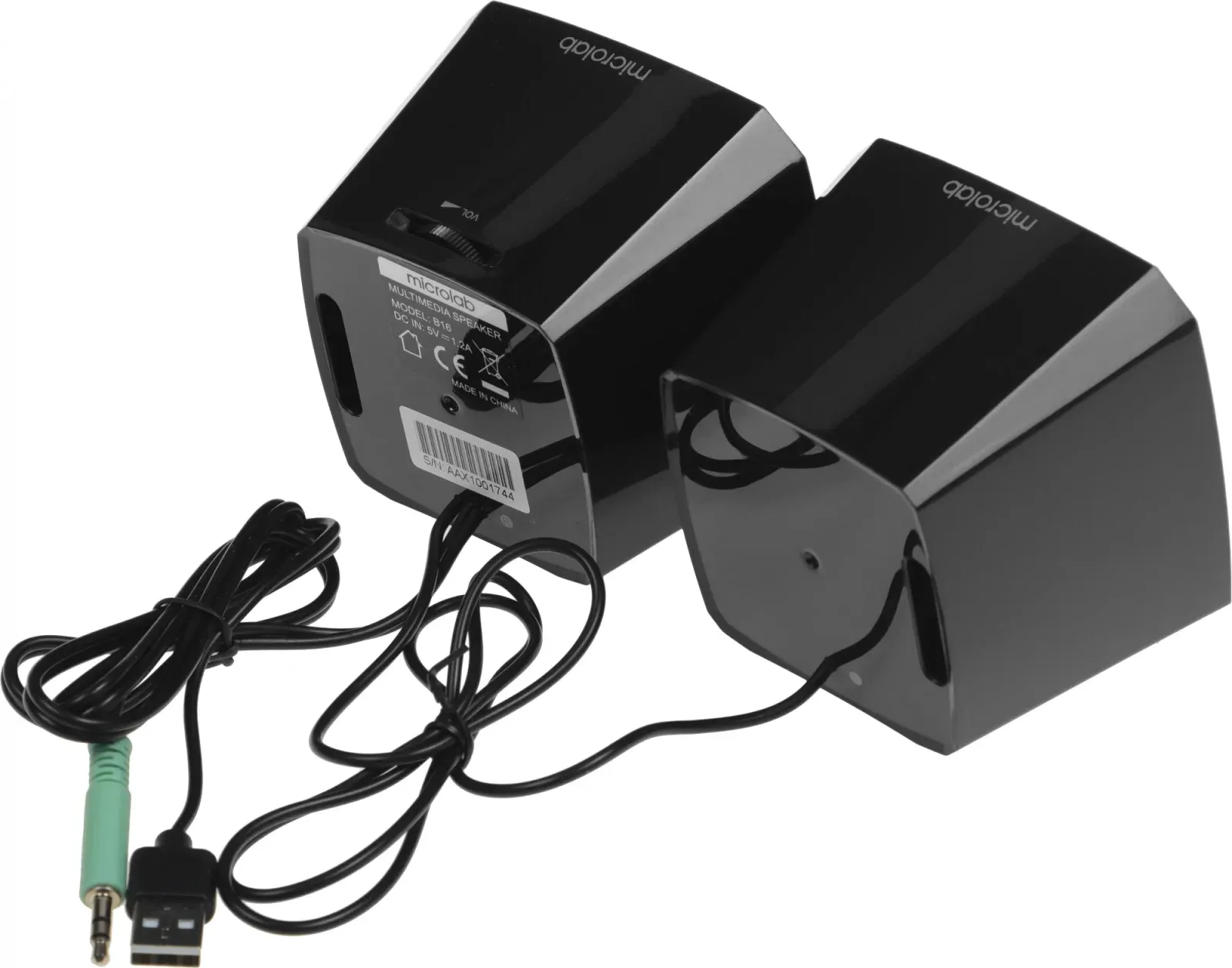 Активные 2.0 MICROLAB B16 черный - фото 3