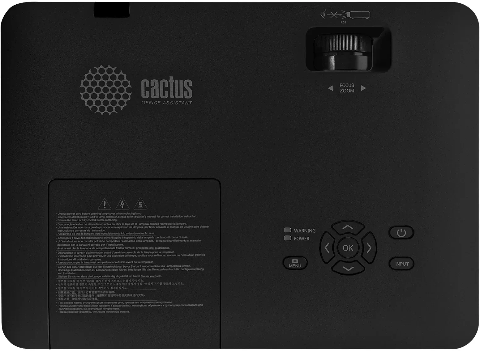 Проектор Cactus CS-S1.B 3LCD 54400Lm LS 3400Lm ANSI 1024x768 15000:1 ресурс лампы:10000часов 1xHDMI 3.06кг, черный - фото 2