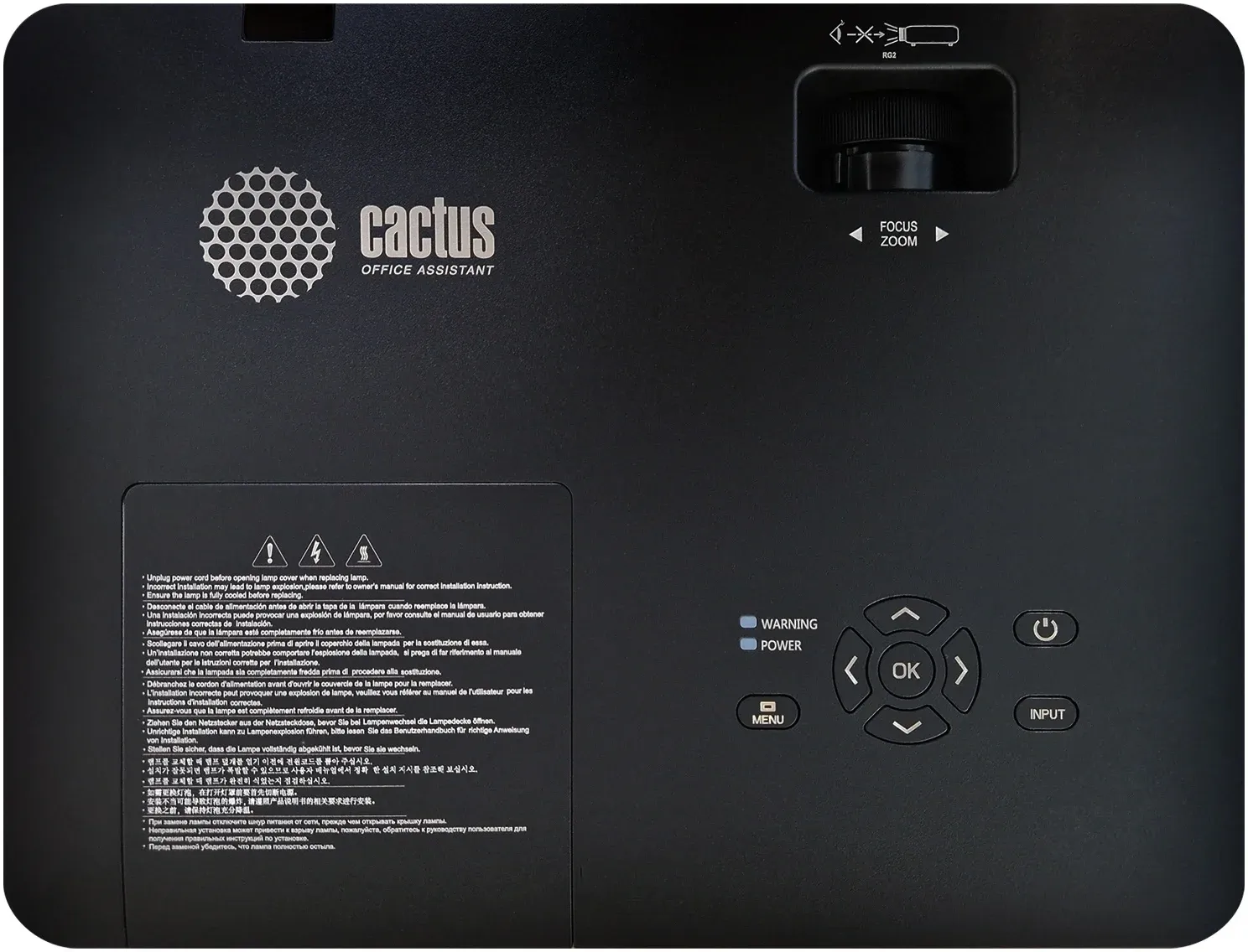 Проектор Cactus CS-S2.B 3LCD 64000Lm LS 4000Lm ANSI 1024x768 15000:1 ресурс лампы:10000часов 1xUSB typeA 2xHDMI 3.26кг, черный - фото 6