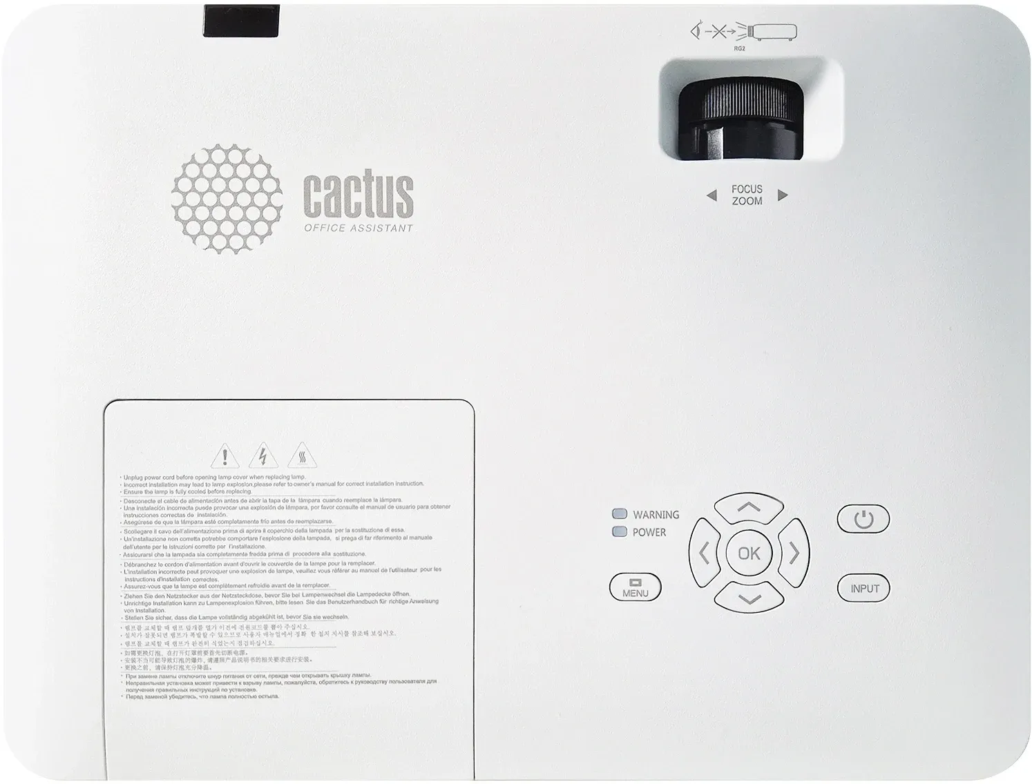 Проектор Cactus CS-S3.WT 3LCD 68800Lm LS 4300Lm ANSI 1280x1024 15000:1 ресурс лампы:10000часов 1xUSB typeA 2xHDMI 3.26кг, белый - фото 4